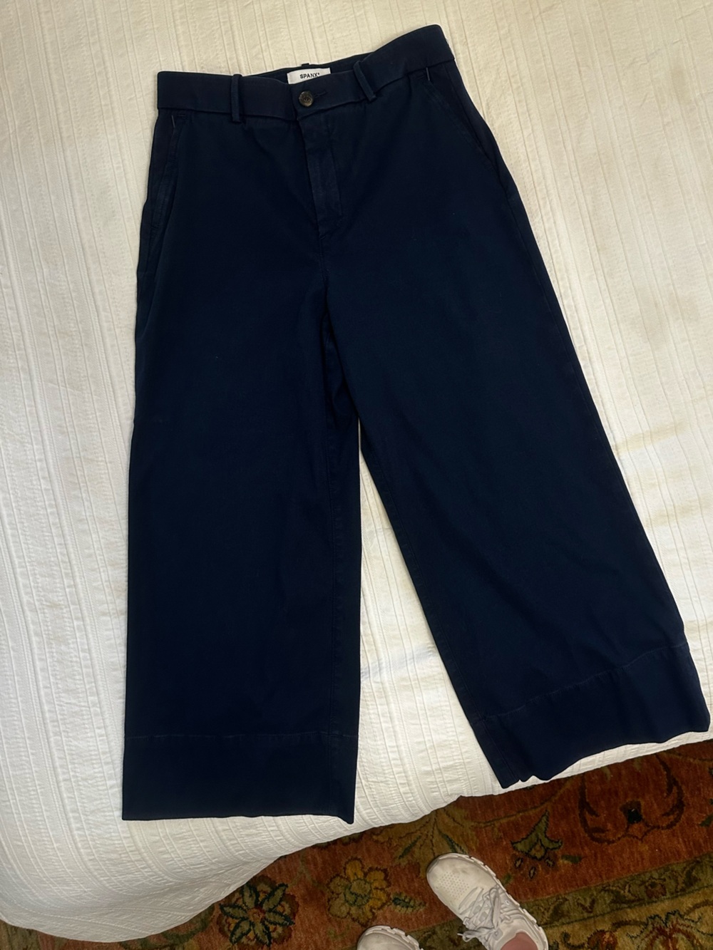 SPANX l Dark Navy wide-Leg Pants